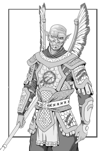 Dungeons And Dragons Hobgoblin Coloring Page